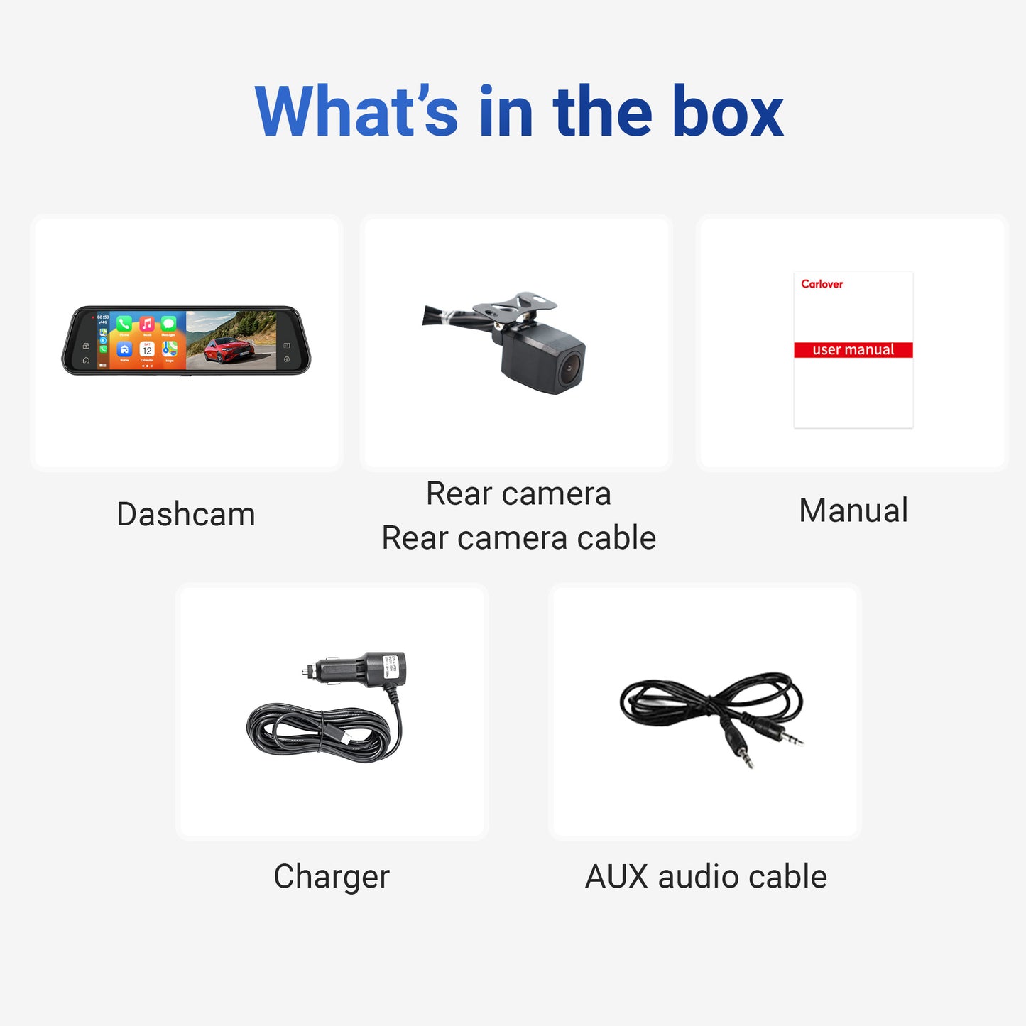 SmartMirror Pro™ – Wireless CarPlay Dashcam & Backup Camera